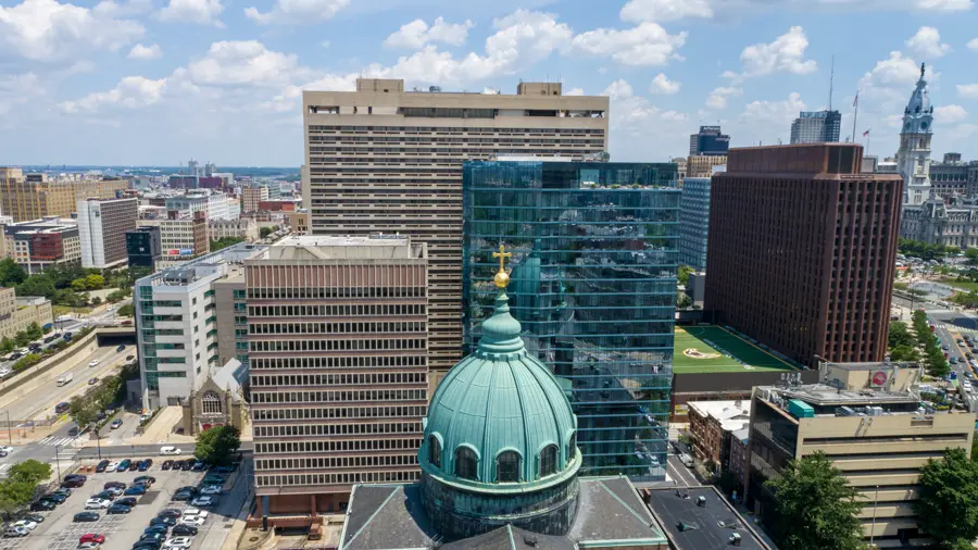 Cathedral Basilica dome, inspection view